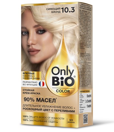 Краска для волос Only Bio COLOR Тон 10.3 Сияющий блонд 115 мл
