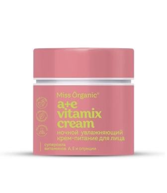 ФК 8341 Крем-питание для лица Ночной увлажняющий А+E VITAMIX CREAM Miss Organic 45 мл