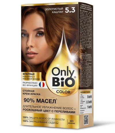 Краска для волос Only Bio COLOR Тон 5.3 Золотистый каштан 115 мл