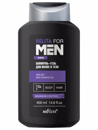 Шампунь-гель для волос и тела 400 мл BELITA FOR MEN NEW 