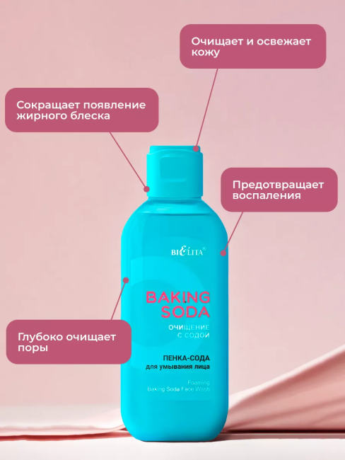 Пенка-сода для умывания лица Baking Soda 200 мл Пенка-сода для умывания лица Baking Soda 200 мл