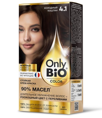 Краска для волос Only Bio COLOR Тон 4.1 Холодный каштан 115 мл