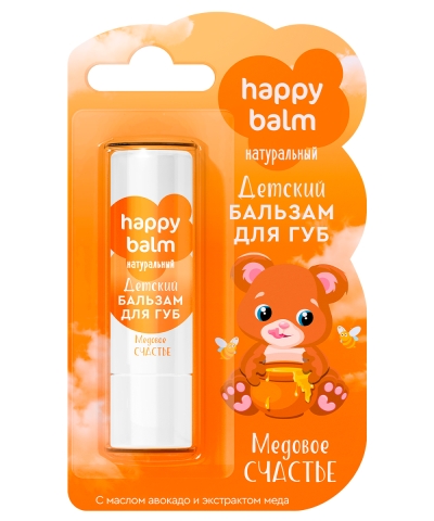 Для губ Бальзам Детский Медовое счастье Happy Balm 3,6 гр