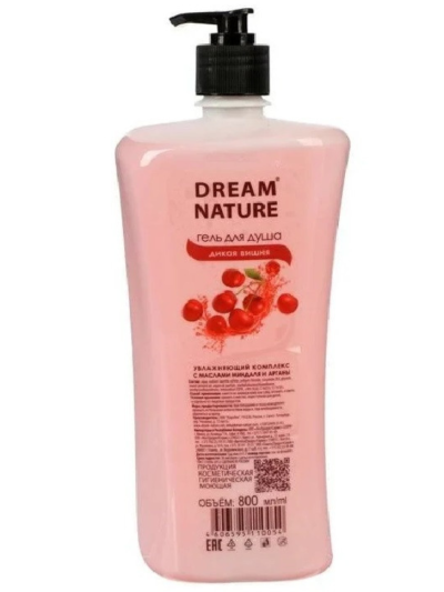 Гель для душа Дикая вишня Dream Nature 800 мл
