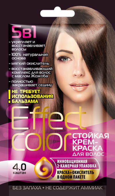 Стойкая крем-краска Effect Color 4.0 Каштан 50 мл