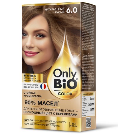 Краска для волос Only Bio COLOR Тон 6.0 Натуральный русый 115 мл