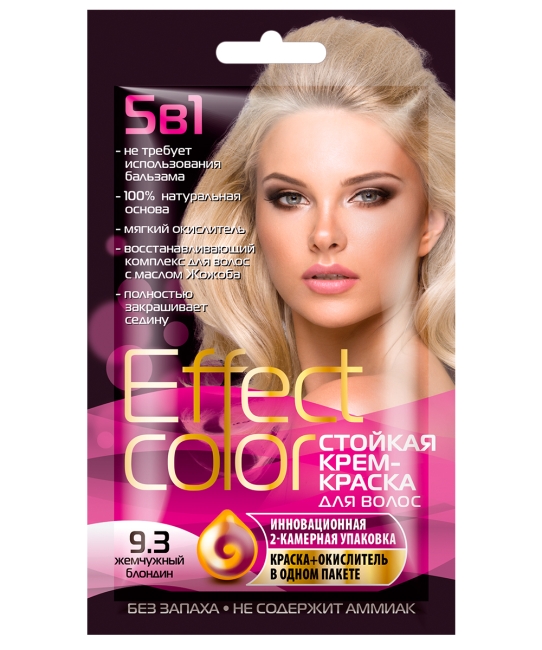 Стойкая крем-краска Effect Color 9.3 Жемчужный Блондин 50 мл