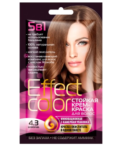 Стойкая крем-краска Effect Color 4.3 Шоколад 50 мл