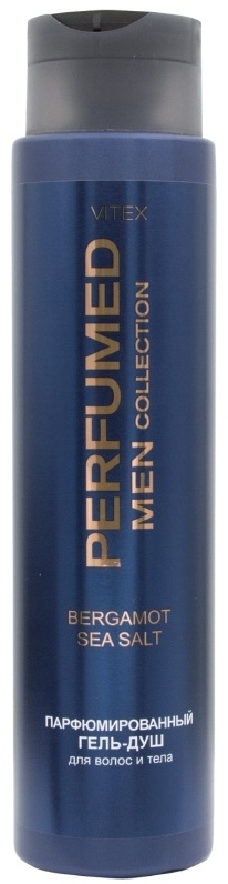 ГЕЛЬ-ДУШ Парфюмированный для волос и тела BERGAMOT SEA SALT PERFUMED MEN 400 мл