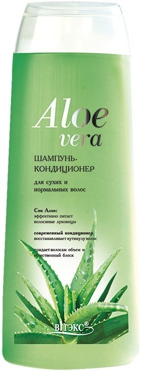 Шампунь–кондиционер для сухих и нормальных волос Aloe Vera 500 мл Шампунь–кондиционер для сухих и нормальных волос Aloe Vera 500 мл