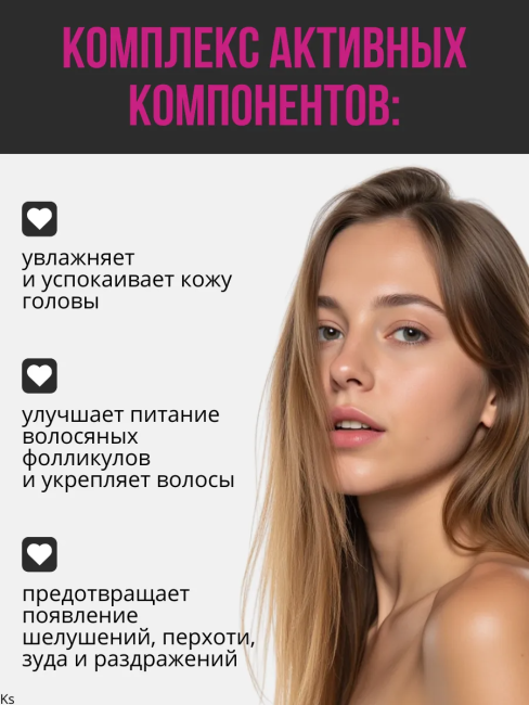 Шампунь для роста волос с ниацином Prof HAIR CARE 500 мл Шампунь для роста волос с ниацином Prof HAIR CARE 500 мл