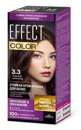 ФК 4957 Краска для волос EffectColor тон 3.3 горький шоколад 100 мл (коробка)