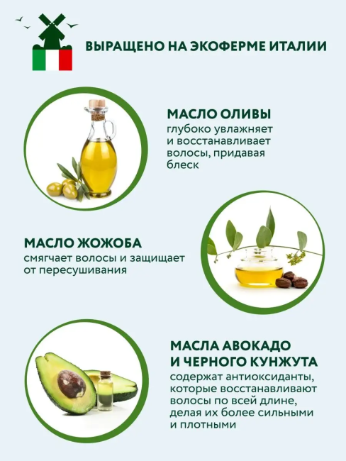 Шампунь для волос Питание и восстановление BEAUTY FERMA 250 мл