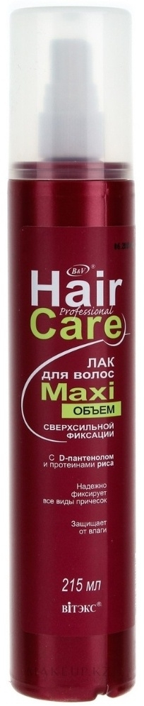 Лак для волос МАXIобъём сверхсильной фиксации PROF HAIR CARE 215 мл 