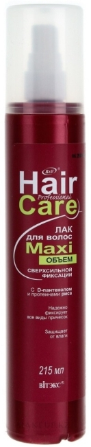 Лак для волос МАXIобъём сверхсильной фиксации PROF HAIR CARE 215 мл 