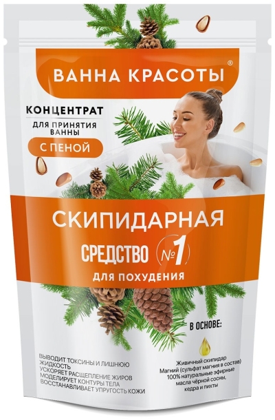 Концентрат для принятия ванны с пеной Скипидарная Ванна красоты 250 мл
