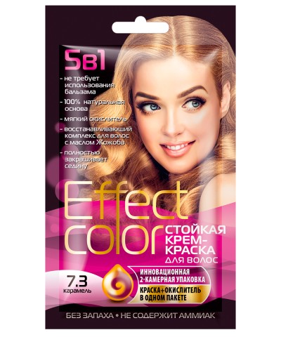 Стойкая крем-краска Effect Color 7.3 Карамель 50 мл