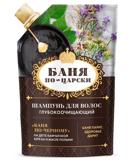 Шампунь для волос глубокоочищающий Баня по-царски 100 мл