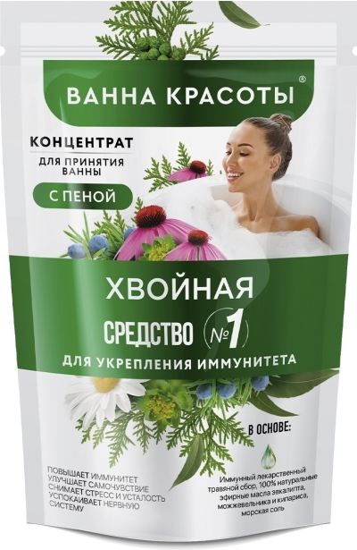 Концентрат для принятия ванны с пеной Хвойная Ванна красоты 250 мл
