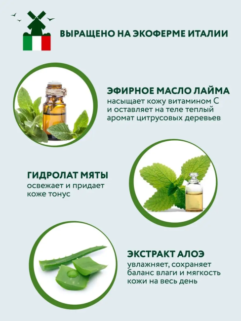 Молочко для тела Тонизирующее Сочный лайм и мята BEAUTY FERMA 190 мл Молочко для тела Тонизирующее Сочный лайм и мята BEAUTY FERMA 190 мл