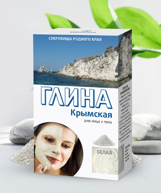 Глина Мировая Белая Крымская 100гр 