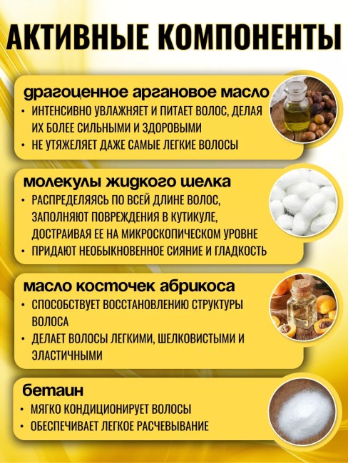 Бальзам-сияние для всех типов волос БЛЕСК И ПИТАНИЕ 500 мл 