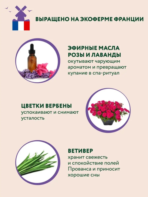 Арома гель для душа Расслабляющий Нежность прованса BEAUTY FERMA 250 мл