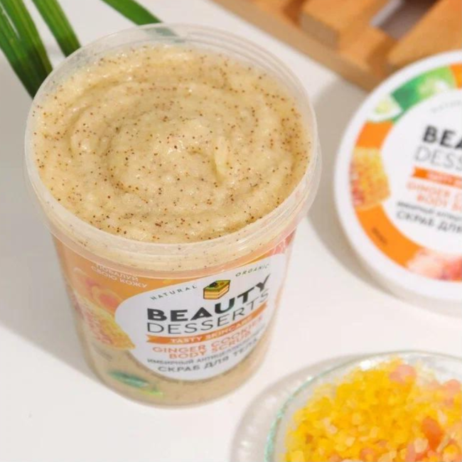 Скраб для тела Имбирный антицеллюлитный Beauty Desserts 230 мл Скраб для тела Имбирный антицеллюлитный Beauty Desserts 230 мл