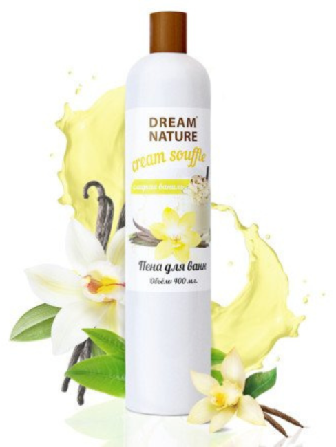 Пена для ванн Сладкая ваниль Dream Nature 400 мл Пена для ванн Сладкая ваниль Dream Nature 400 мл