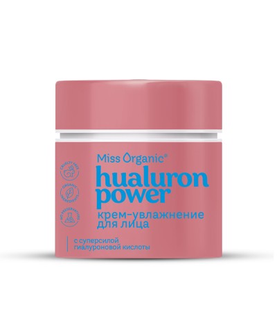 Крем-увлажнение для лица HYALURON POWER CREAM Miss Organic 45 мл