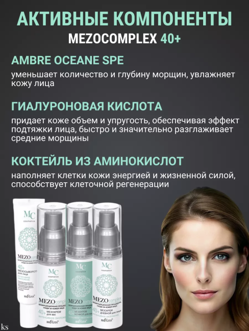 Крем для век Интенсивное омоложение MEZO40+ 30 мл 