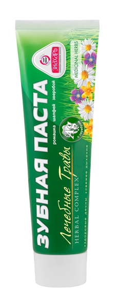 Зубная паста - Лечебные травы Знахарь 100 гр