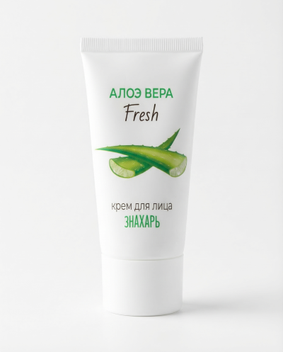 Крем для лица Алоэ вера Fresh Знахарь 50 мл