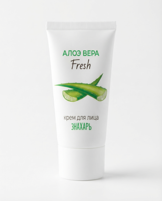 Крем для лица Алоэ вера Fresh Знахарь 50 мл
