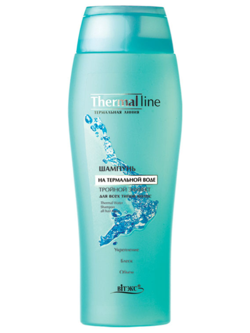 Шампунь «Тройной эффект» на термальной воде для всех типов волос THERMAL LINE 500 мл 