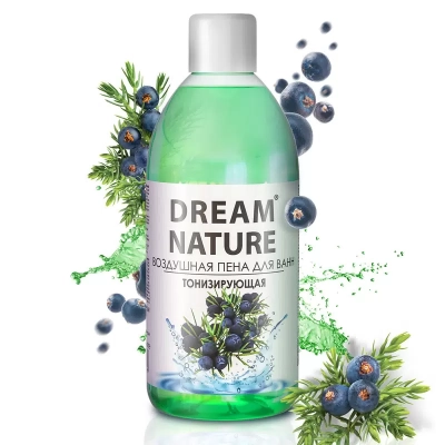 Пена для ванн Воздушная Тонизирующая с ароматом можжевельника Dream Nature 1 л