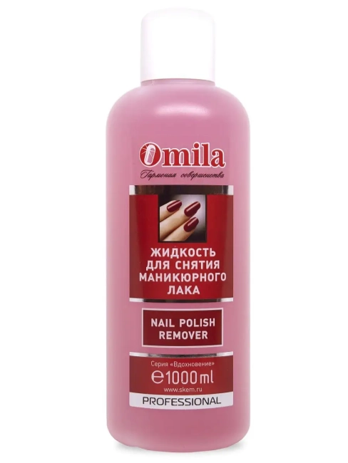 Жидкость для снятия лака Красная роза OMILA 1 литр Жидкость для снятия лака Красная роза OMILA 1 литр