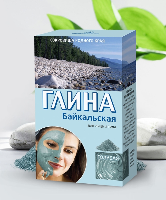Глина Мировая Голубая Байкальская 100гр 
