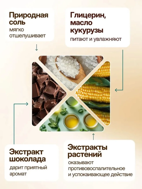 Скраб-пилинг для тела Шоколадный шейк Dream Nature 250 гр Скраб-пилинг для тела Шоколадный шейк Dream Nature 250 гр