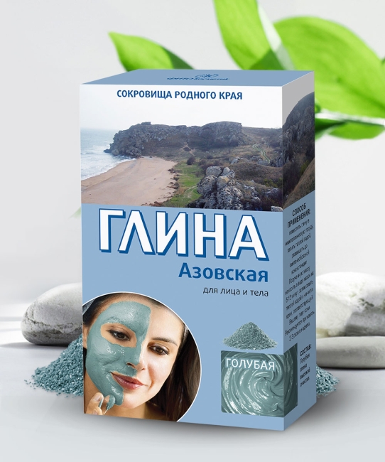 Глина Мировая Голубая Азовская 100гр 