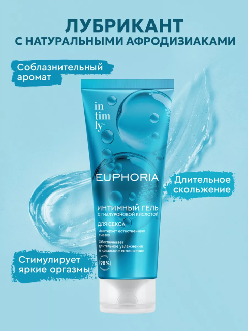 Гель интимный для секса с гиалуроновой кислотой INTIMLY Euphoria 75 мл