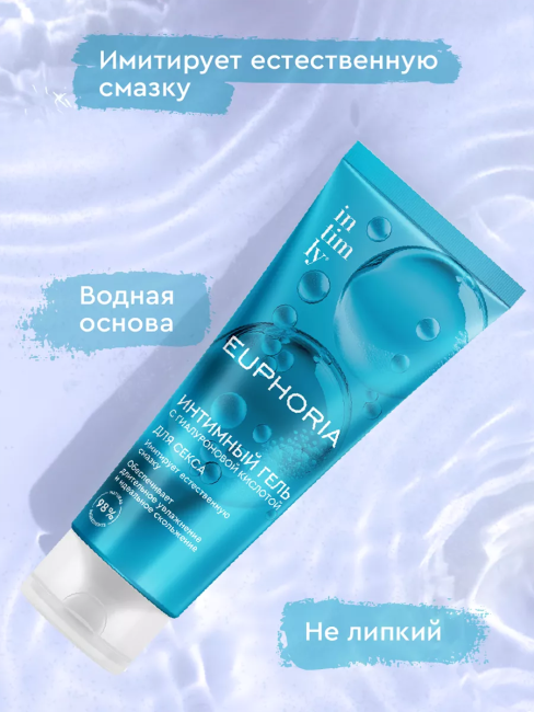 Гель интимный для секса с гиалуроновой кислотой INTIMLY Euphoria 75 мл