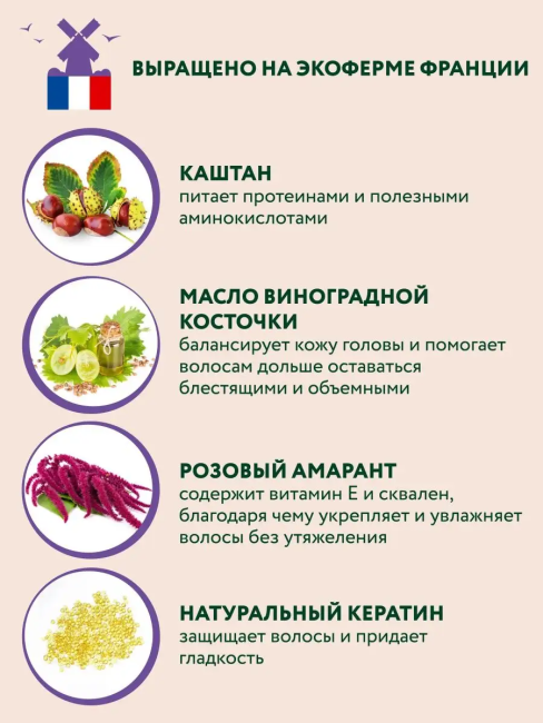 Шампунь для волос Объем и укрепление BEAUTY FERMA 250 мл